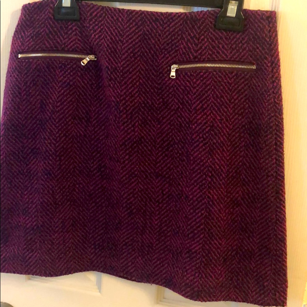 NWT purple tweed skirt
